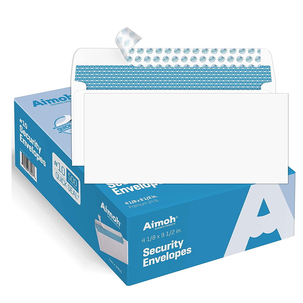 Security Self-Seal Envelopes, Windowless Design, Premium Security Tint ...